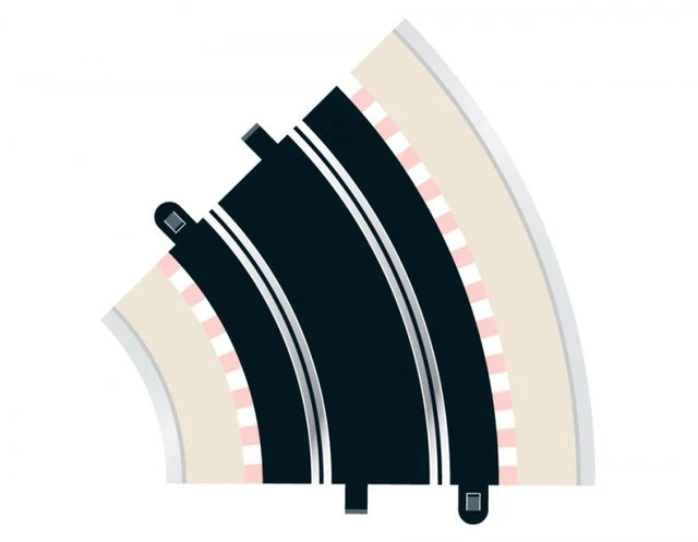 Radius 2 Curve 45 Degrees x 2 - 1/32 Scale - Scalextric - SCAC8206