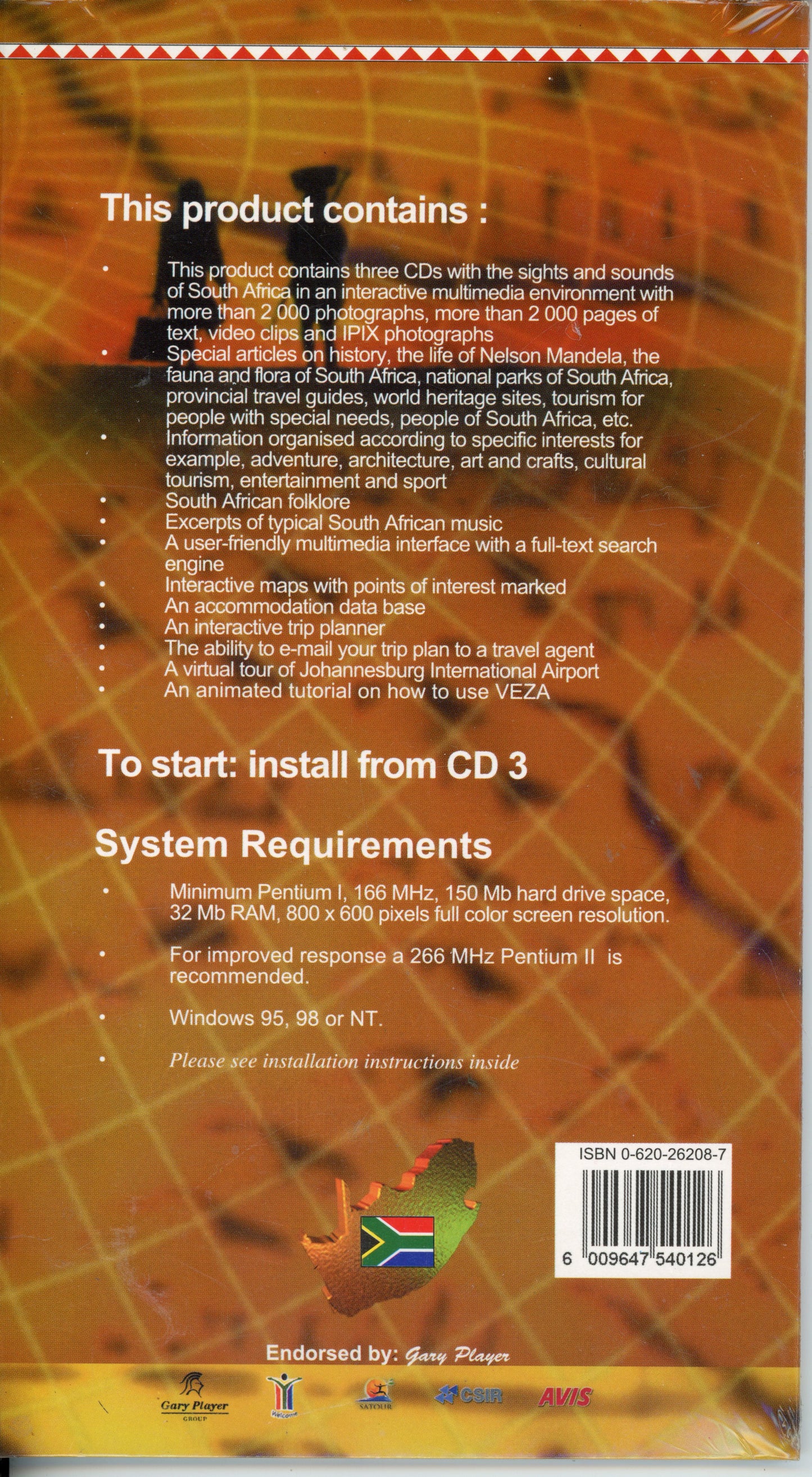 VeZA Visit and Explore South Africa - Gary Player Group 6009647540126