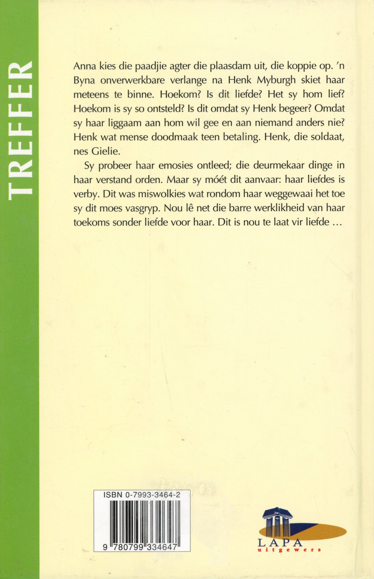 Te Laat vir Liefde - LAPA Uitgewers 0799334642