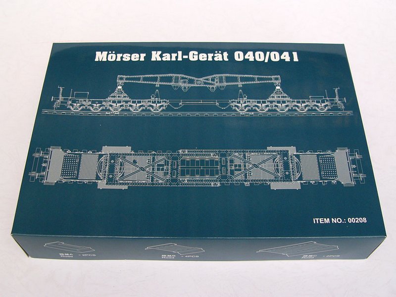 Morser Karl-Gerat 040/041 on railway transport carrier - 1/35 Scale - Trumpeter - TRU00209