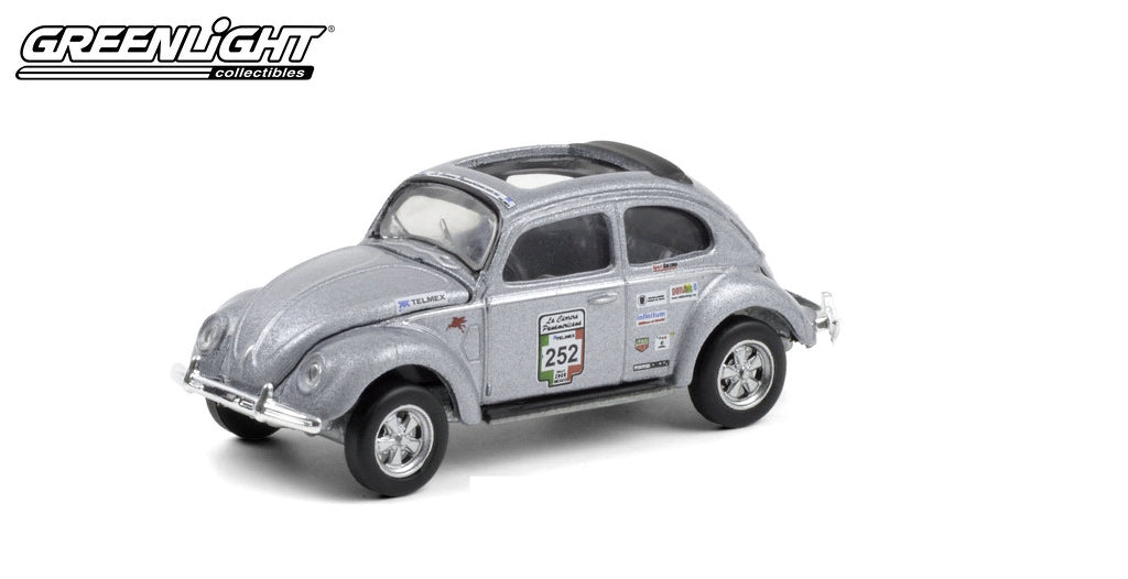 LA Carrera Panamerica S3 #252 Classic VW Beetle 6 off - 1/64 Scale - Greenlight - GR13280-E