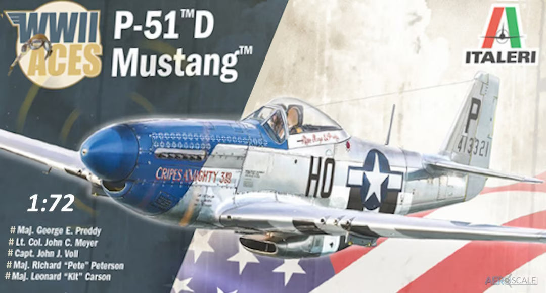 P-51D Mustang Aces - 1/72 Scale - Italeri - IT1484