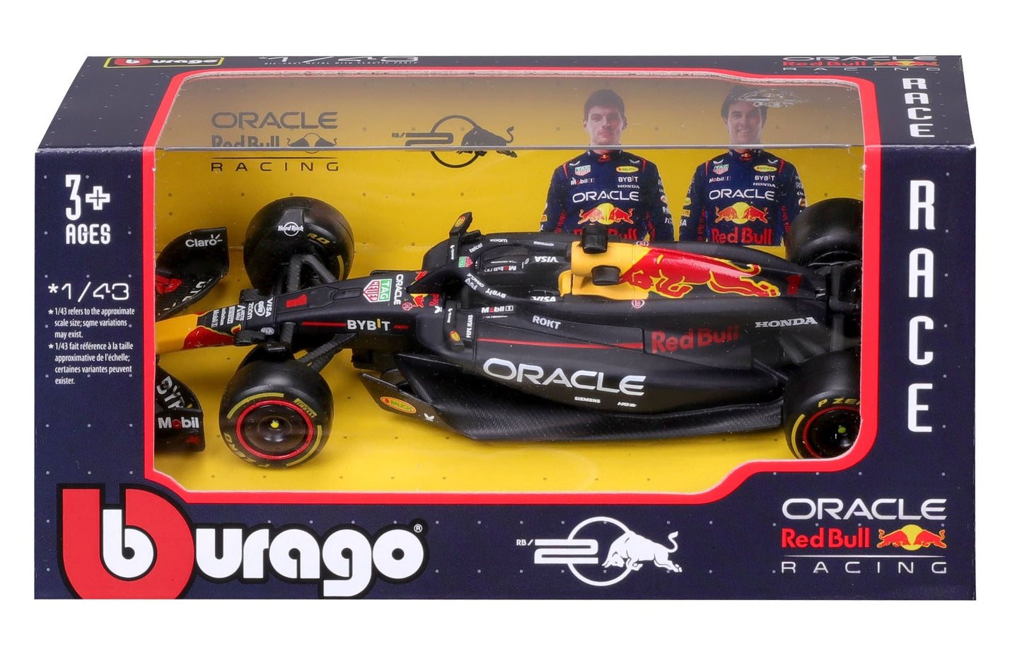 Oracle Red Bull Racing F1 RB20 2024 - #1 Max Verstappen Die-cast 1/43 BBrago Bur18-38097