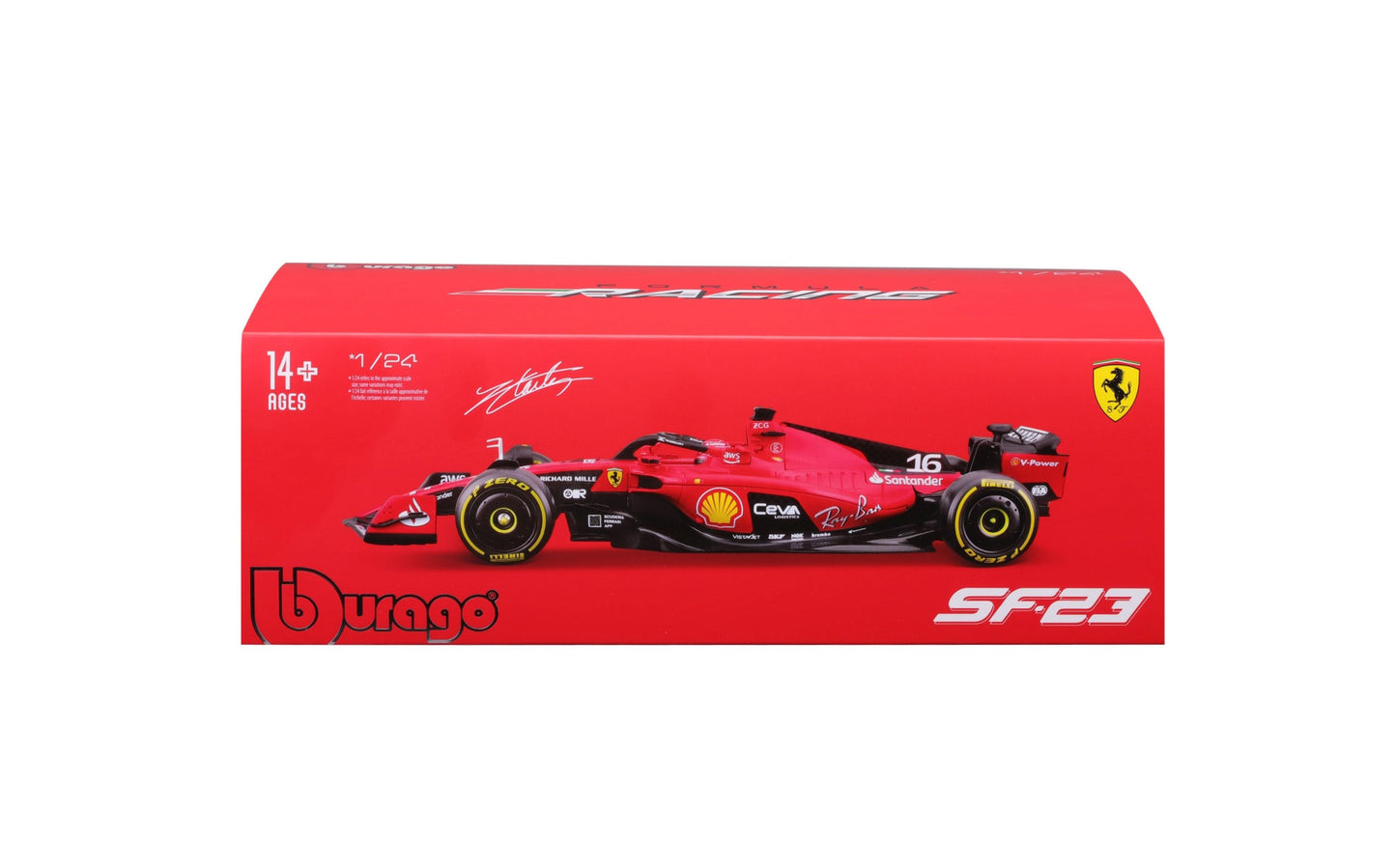 Ferrari F1 SF-23 2023 - #16 Charles Leclerc 1/24 Bburago Bur18-26808L