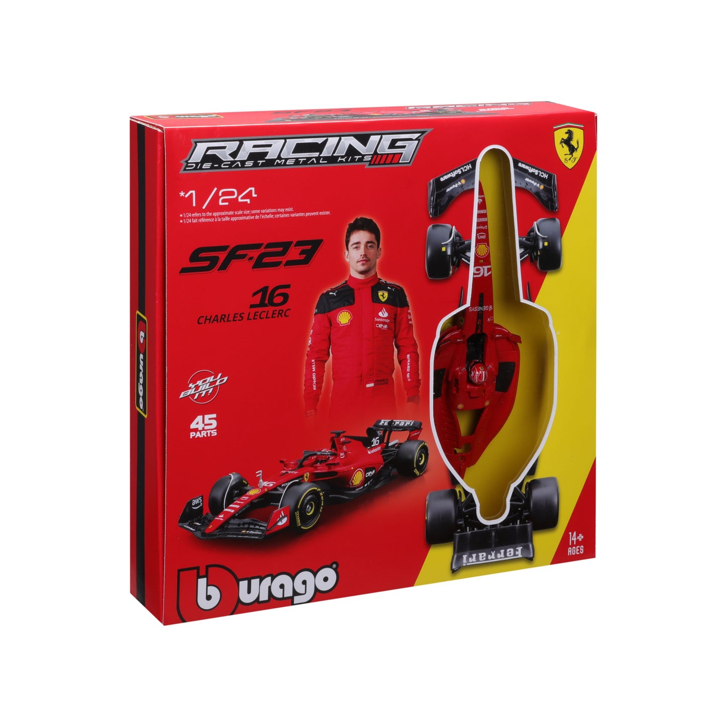 Ferrari F1 SF-23 2023 Model Kit #16 Leclerc 1/24 Bburago Bur18-26851