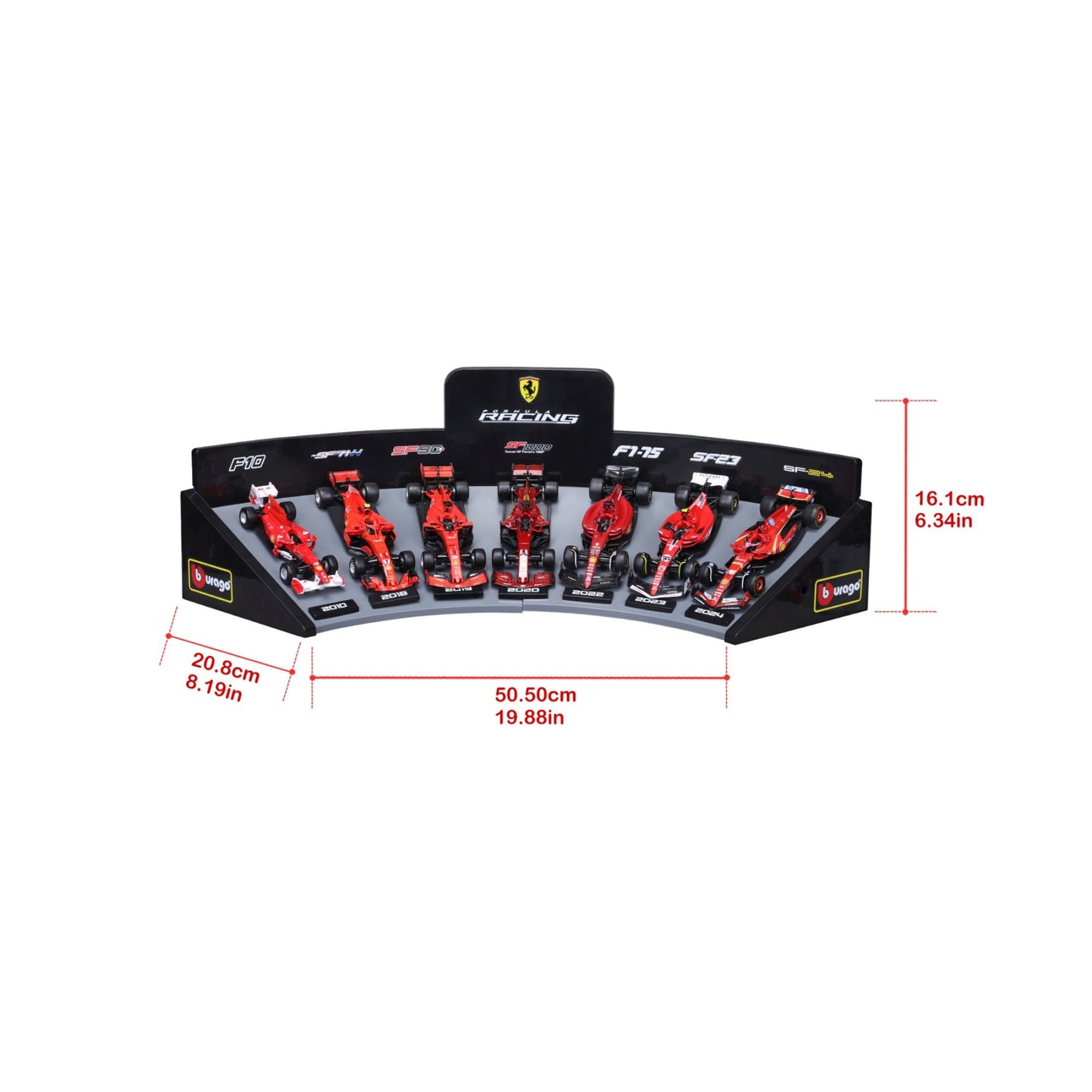 Ferrari F1 Deluxe Gift Box (cars + Stand) 1/43 Bburago 18-36864