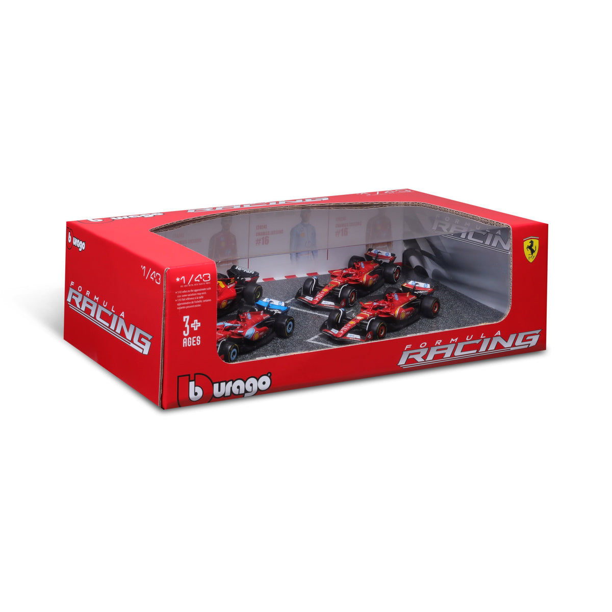 Ferrari F1 4-Pck (#16 C. Leclerc - 1/43 Scale - Bburago - BUR18-36848