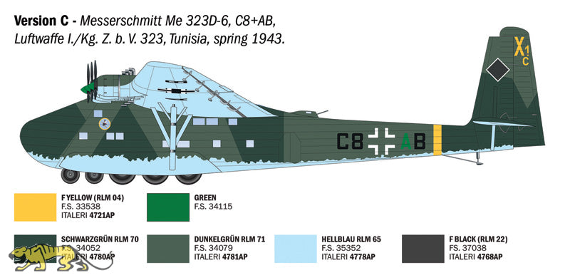Messerschmitt Me323 Gigant - 1/72 Scale - Italeri - IT90104
