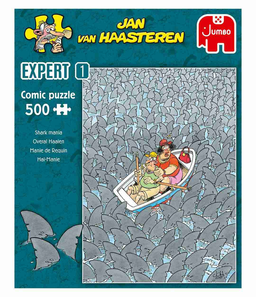 JvH Expert 1 - Shark Mania 500 pcs - Jumbo Puzzle - JB20089