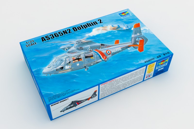 AS365N2 Dolphin 2 Helicopter - 1/35 Scale - Trumpeter - TRU05106