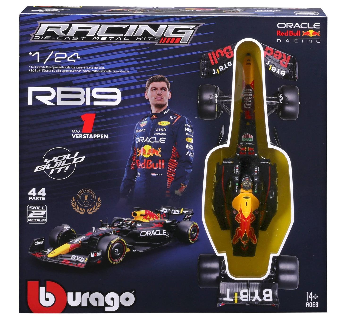 Red Bull F1 RB19 2023 Model Kit #1 Verstappen 1/24 Bburago 18-28501