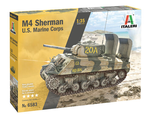 M4 Sherman US Marine Corps - 1/35 Scale - Italeri - IT6583