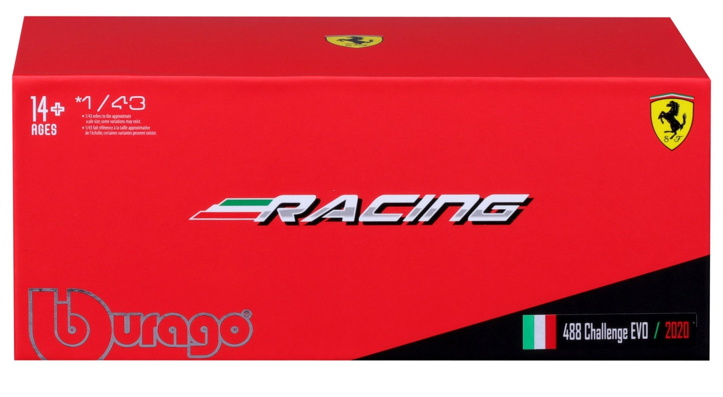 Ferrari 488 Challenge EVO 2020 1/43 Bburago Bur18-36309