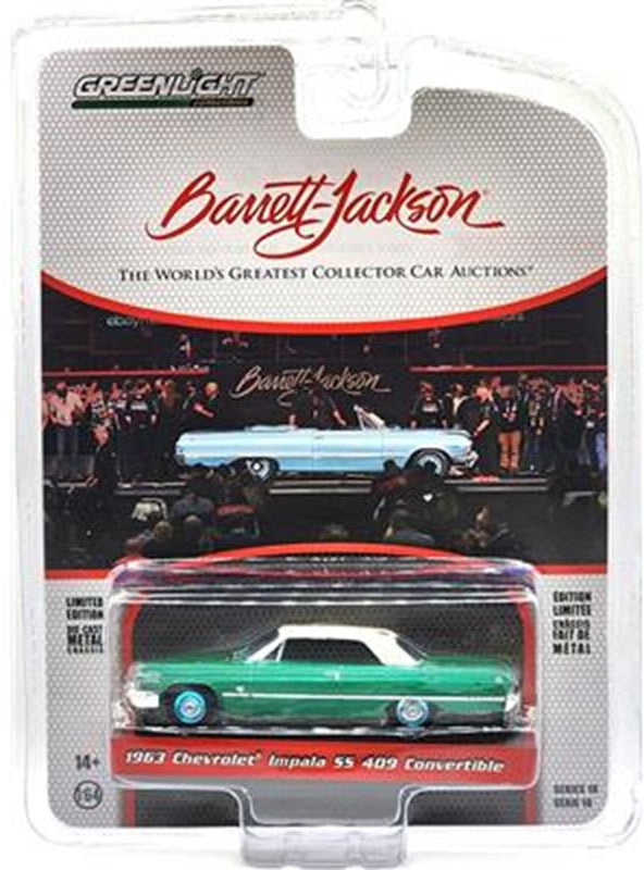 1963 Chevrolet Impala SS 409 Convertible 1/64 Scale Greenlight 37260-B