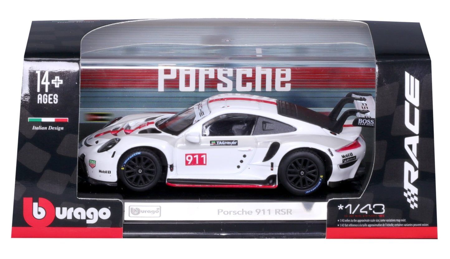 Porsche 911 RSR 1/43 Bburago Bur18-38302