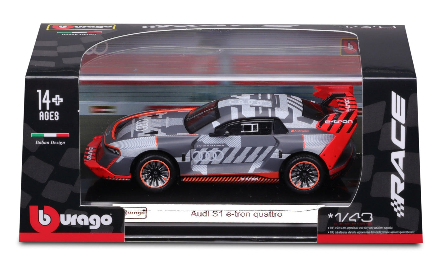 Audi S1 E-tron Quattro 1/43 Bburago Bur18-38311