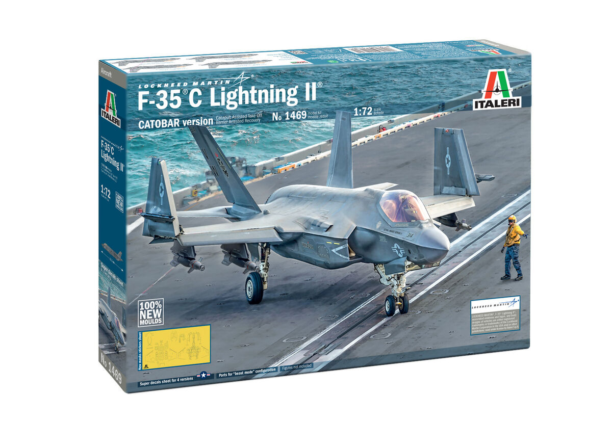 F-35C Lightning II - 1/72 Scale - Italeri - IT1469