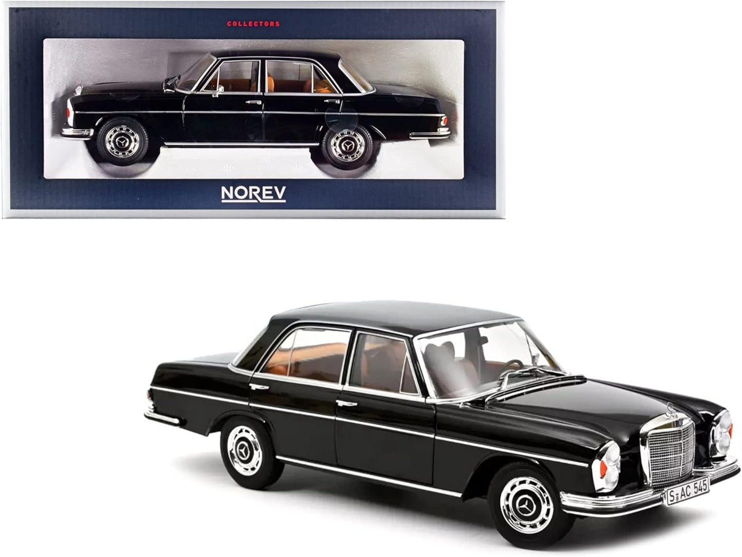 MERCEDES-BENZ 280 SE BLACK 1968 1/18 Scale NOREV MTDNOR183762
