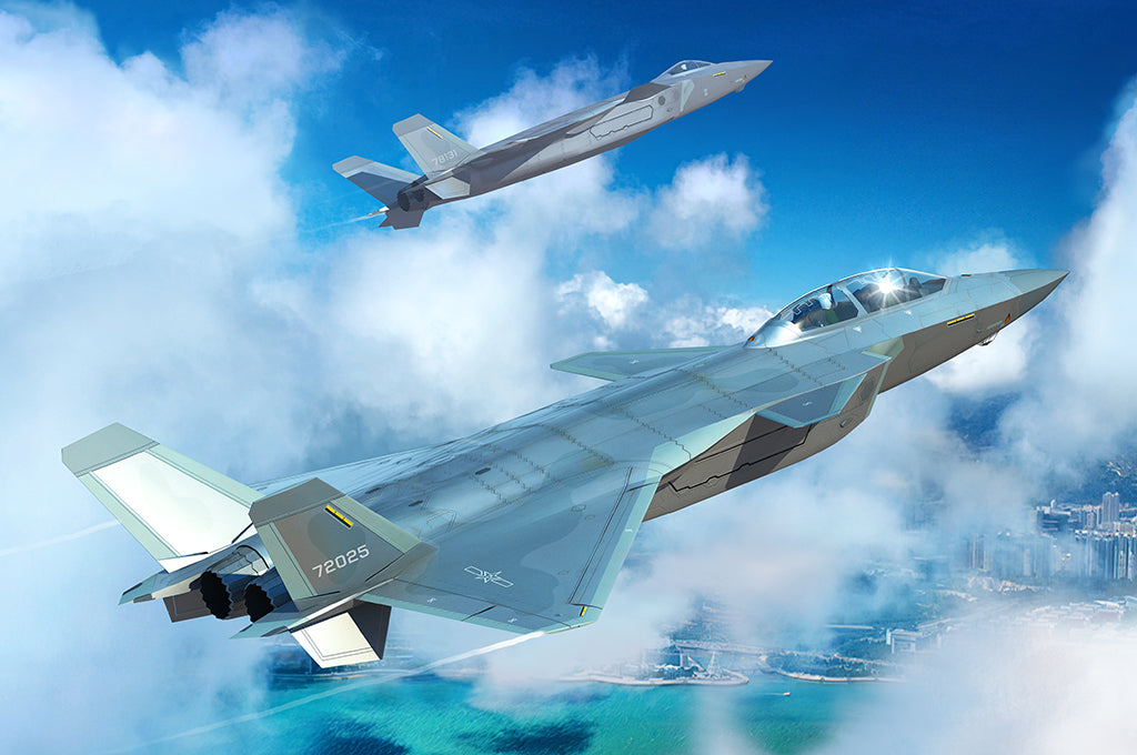 Chinese J-20S Mighty Dragon - 1/48 Scale - Trumpeter - TRU05864