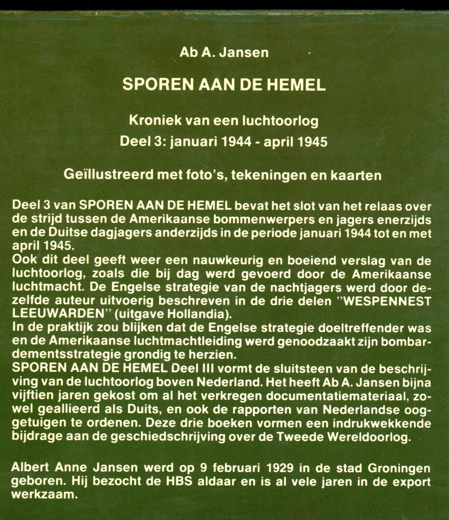 Sporen aan de Hemel 3 - Hollandia-Baarn 9060454421