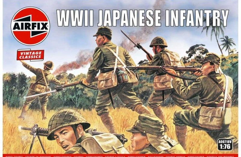 WWII Japanese Infantry 1/76 Scale Airfix 00718V