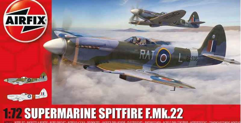 Supermarine Spitfire F.Mk.22 1/72 Scale Airfix A02033A