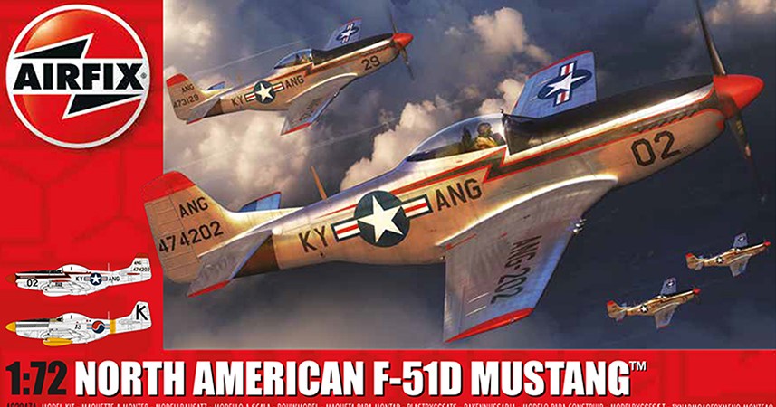 North American F-51D Mustang 1/72 Scale Airfix A02047A