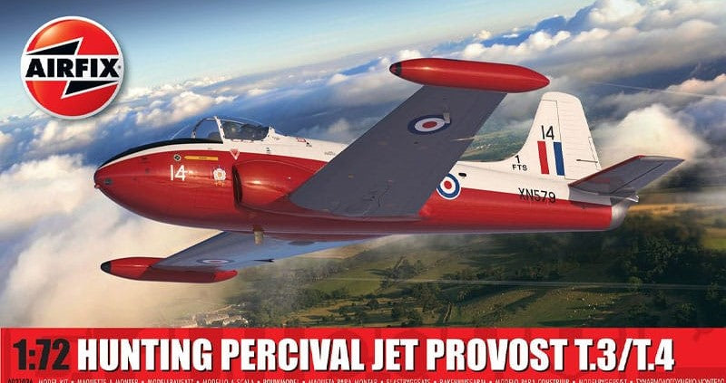 Hunting Percival Jet Provost T3/T4 - 1/72 Scale Airfix A02103A