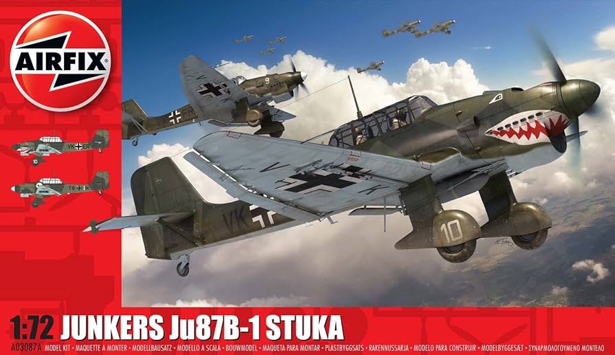 Junkers Ju.87B-1 Stuka 1/72 Scale Airfix A03087A
