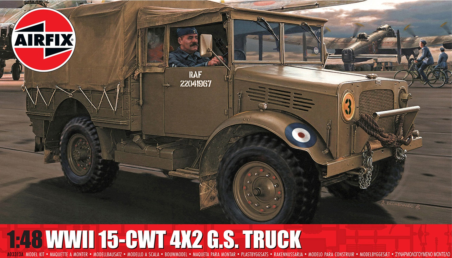 WWII RAF 15-CWT 4x2 G.S. Truck - 1/48 Scale - Airfix - A03313A