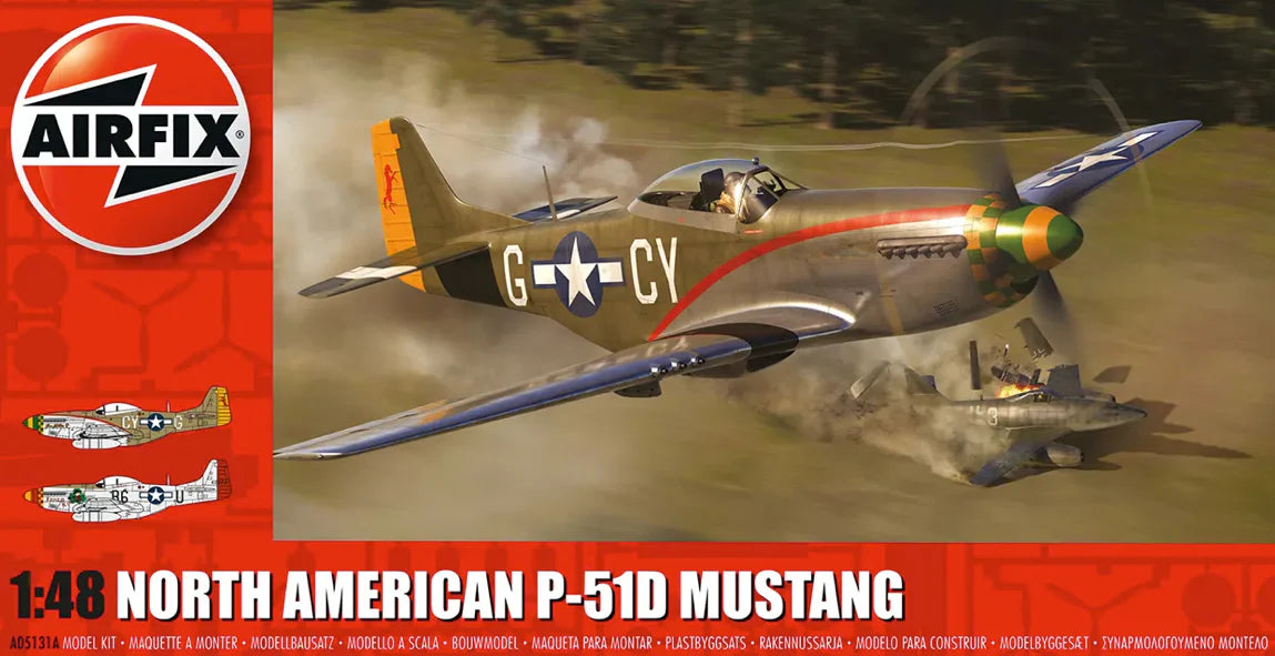 North American P-51D Mustang 1/48 Scale Airfix A05131A