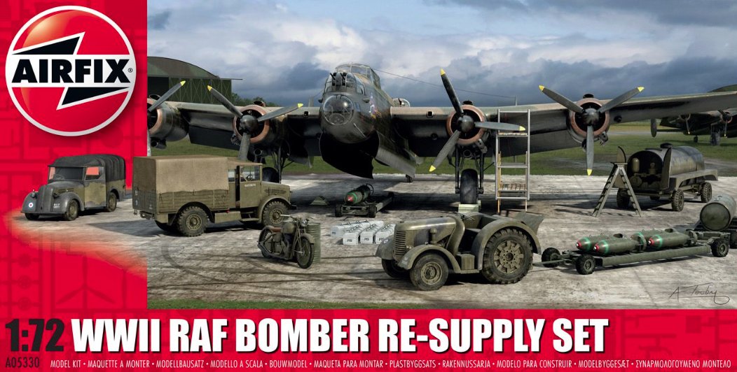 WWII RAF Bomber Re-supply Set 1/72 Scale Airfix A05330
