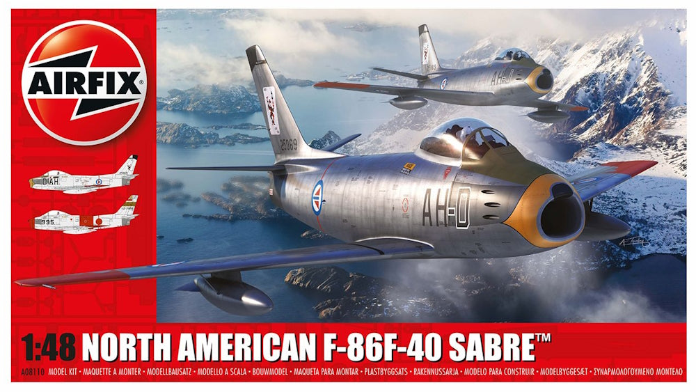 North Amewrican F-86F-40 Sabre 1/48 Scale Airfix A08110