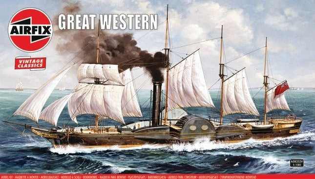 Great Weatern Paddle Steamer 1/180 Scale Airfix A08252V