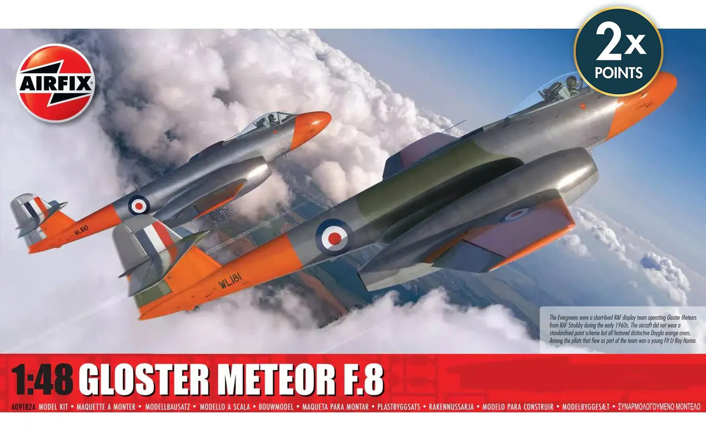 Gloster Meteor F.8 1/48 Scale Airfix A09182A