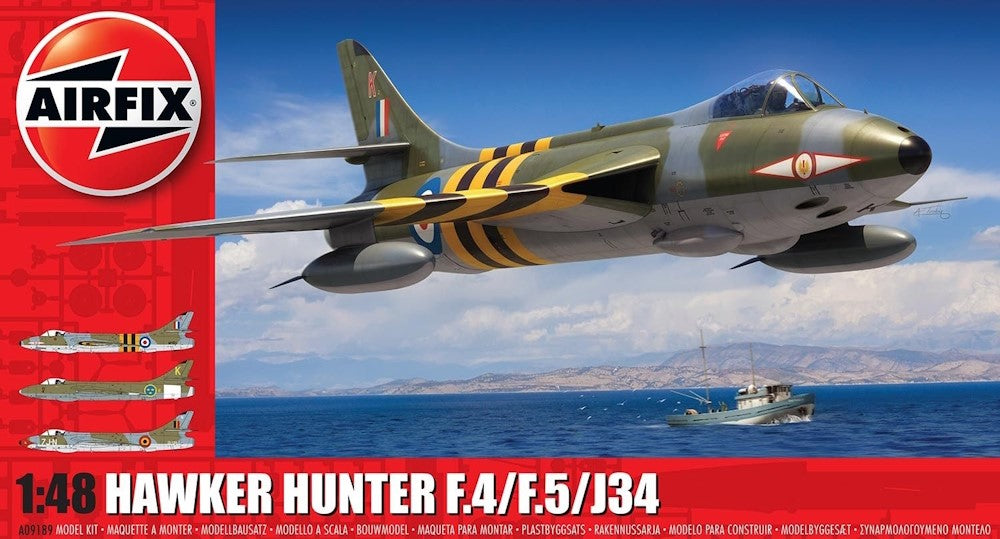 Hawker Hunter F.4/F.5/J.34 1/48 Scale Airfix A09189