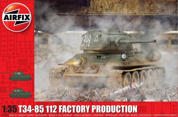 T34-85 112 Factory Production 1/35 Scale Airfix A1361