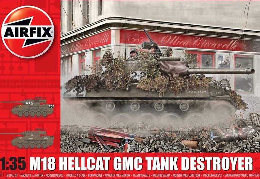M-18 Hellcat GMC Tank Destroyer 8251/35 Scale Airfix A1371