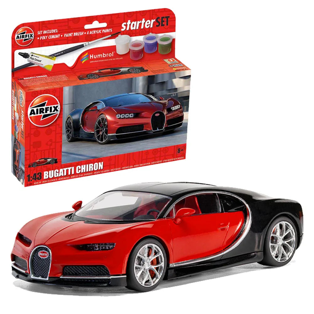Bugatti Chiron Small Starter Set 1/43 Scale Airfix A55005