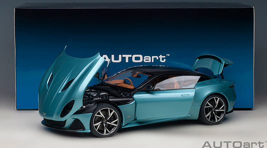 Aston Martin DBS Superleggera Pearl Blue 1/18 Scale Auto Art AA72099