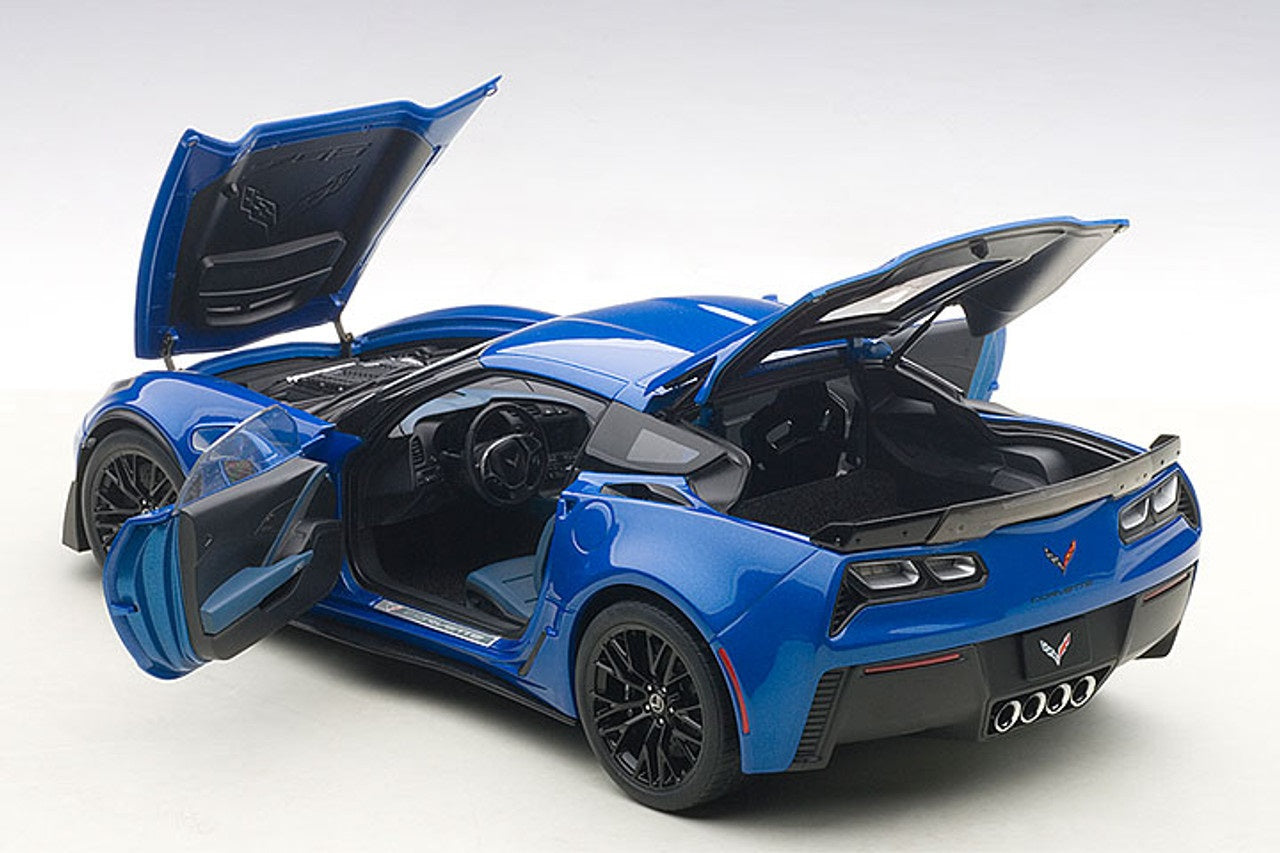 Chevrolet Corvette C7 Z06 Laguna Blue Tintcoat 1/18 Scale Auto Art AA71265