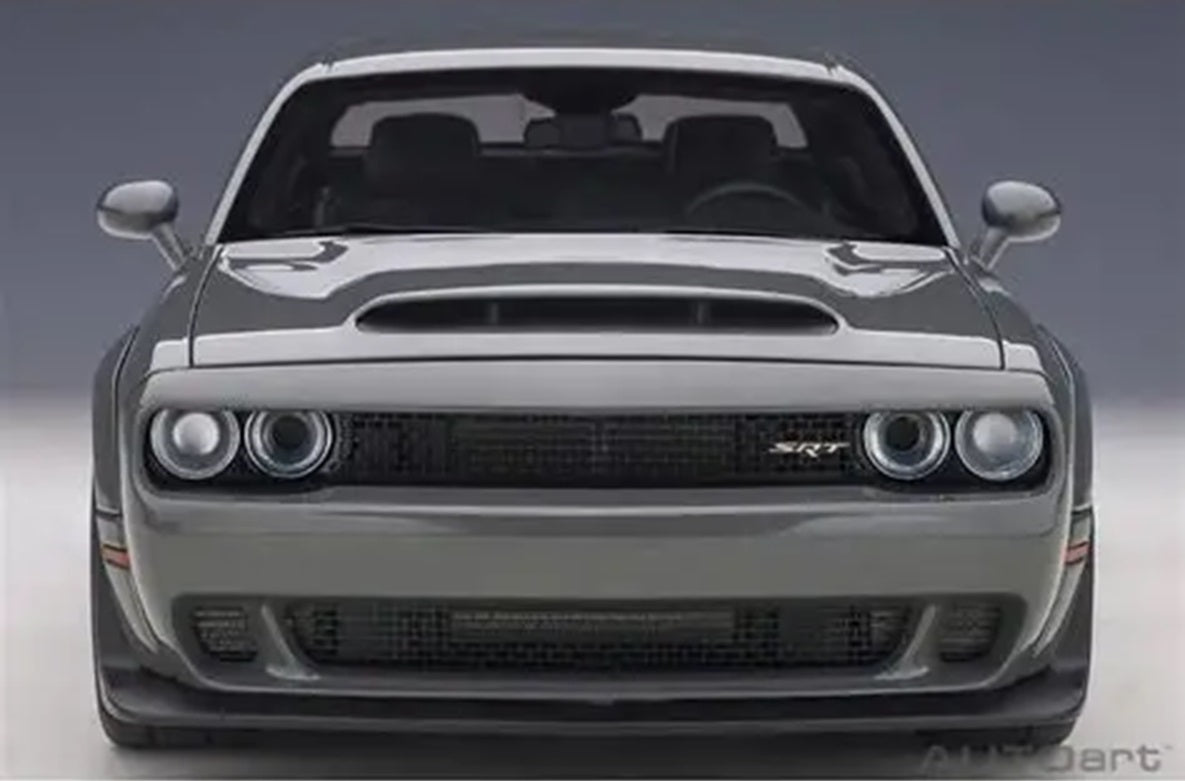 Dodge Challenger SRT Hellcat Widebody 2018 Grey/Gunmetal Str 1/18 Scale Auto Art AA71738