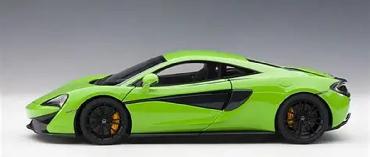 Mclaren 570s Mantis Green/Black Wheels 1/18 Scale Auto Art AA76042