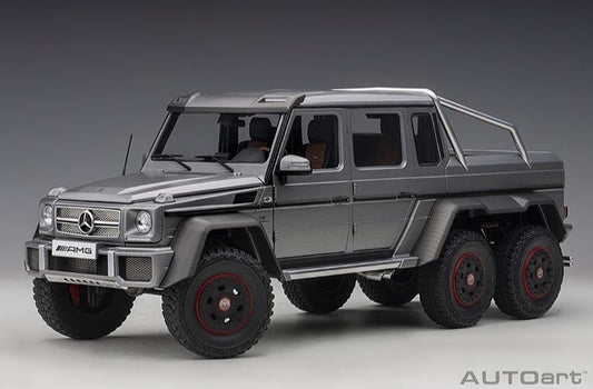 Mercedes-Benz G63 AMG 6 X 6 Platinum 1/18 Scale Auto Art AA76308