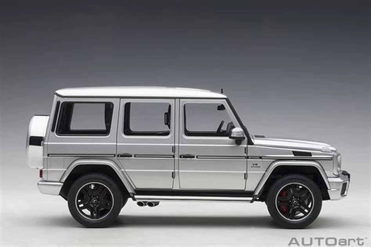 Mercedes- Benz AMG G63 2017 Silver 1/18 Scale Auto Art AA76323
