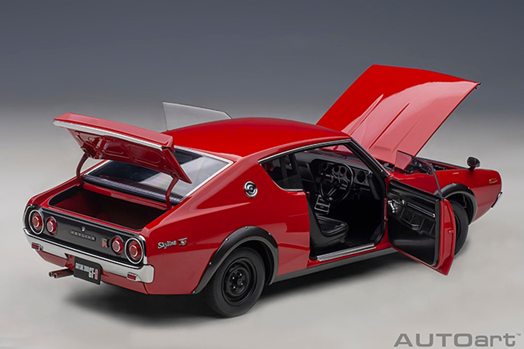 Nissan Skyline 2000GT-R KPGC110 Red 1/18 Scale Auto Art AA77473