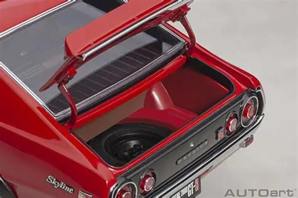 Nissan Skyline 2000GT-R KPGC110 Red 1/18 Scale Auto Art AA77473