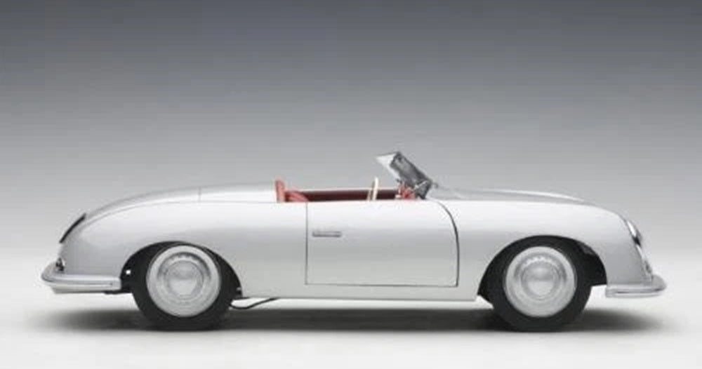 Porsche 356 Number 1 Silver 1/18 Scale Auto Art AA78072