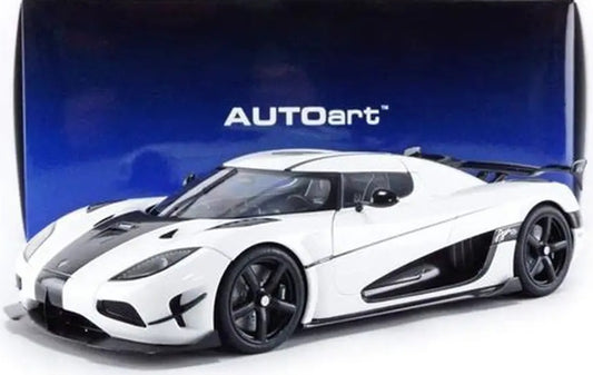 Koenigsegg Agera RS White/Black 1/18 Scale Auto Art AA79021