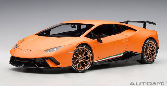 Lamborghini Huracan Performante Matt Orange 1/18 Scale Auto Art AA79152